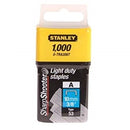 CAJA DE GRAPAS DE 3/8PULG, 1000 PIEZAS, USO LIGERO, PARA TR35, TR40 Y TR45. TRA204T, STANLEY