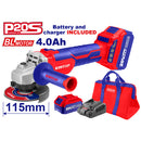 Esmeriladora inalámbrica de 4 1/2 de 20 voltios, Emtop, ULAG2011522