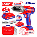 Barreno percutor inalámbrico de 3/8 de 20 voltios, EMTOP, ULCIDL6200128