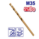 BROCA, METAL Y MADERA, 5/32 DE PULGADA, ACERO RAPIDO HSS CON ALEACION DE COBALTO. MARCA EMTOP