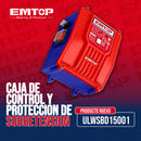 CAJA DE CONTROL Y PROTECCION DE SOBRETENSION, PARA BOMBA SUMERGIBLE DE 2HP MODELO ULWPPD15001. MARCA EMTOP