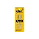 JUEGO DE CUCHILLAS PARA CALADORA, 6 DIENTES X PULG, 4 PULG LARGO, CORTES RAPIDOS, 2 PIEZAS. MARCA DEWALT
