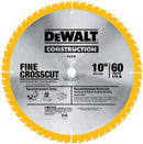 DISCO DE SIERRA CODIGO DW3106, DE 10 PULG X 60 DIENTES, PARA CORTES EN MADERA FINA. MARCA DEWALT