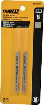 SET DE 2 CUCHILLAS PARA CALADORA CODIGO DW3724H2, 18 DIENTES X PULG, 3 PULG LARGO, CORTES EN METALES MEDIANOS. DEWALT