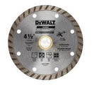 DISCO DE DIAMANTE, 4-1/2 PULG, CORTES EN SECO, BORDE RANURADO, ARANDELA DE AJUSTE DE 7/8 Y 5/8 PULG. MARCA DEWALT