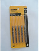 SET DE 5 CUCHILLAS DE CALADORA CODIGO DW3728-5, 3 X 36 DIENTES X PULG. MARCA DEWALT