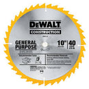 DISCO 10 Plgs X 5/8 Plgs 40 DIENTES CORTES GRALES. MADERA