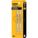 SET DE 2 CUCHILLAS PARA CALADORA , PARA MADERA, 6 DIENTES X PULG, CORTES RAPIDOS. MARCA DEWALT