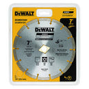 DISCO DIAMANTADO 7 Plgs, CORTES EN SECO, BORDE SEGMENTADO, CON ARANDELA DE AJUSTE DE 7/8 Plgs Y 5/8 Plgs