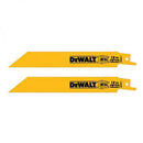 CUCHILLA P/SIERRA SABLE, 18 DIENTES X PULG, 6 Plgs LARGO, SET DE 2 METAL GALVANIZADO, TUBERIAS DE ALUMINIO. MARCA DEWALT
