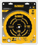 DISCO 10 Plgs 80 DIENTES DEWALT