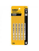 SET DE 5 CUCHILLAS PARA CALADORA CODIGO DW3774-5, 18 DIENTES X PULG. MARCA DEWALT