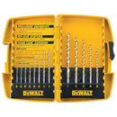 JUEGO DE BROCAS DE TITANIO, PARA METAL Y MADERA, 13 PIEZAS. MARCA DEWALT