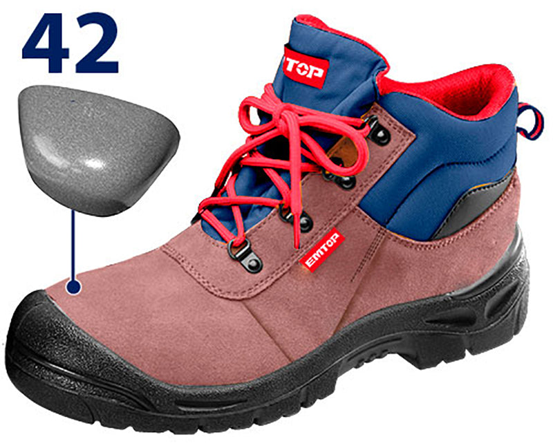 BOTAS DE SEGURIDAD INDUSTRIAL TALLA 42 MARCA EMTOP, ESBS02SB42