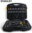 JUEGO DE COPAS, 120 PIEZAS, RAIZ 1/4" 3/8", MEDIDAS EN PLG Y MM, 91-931, STANLEY