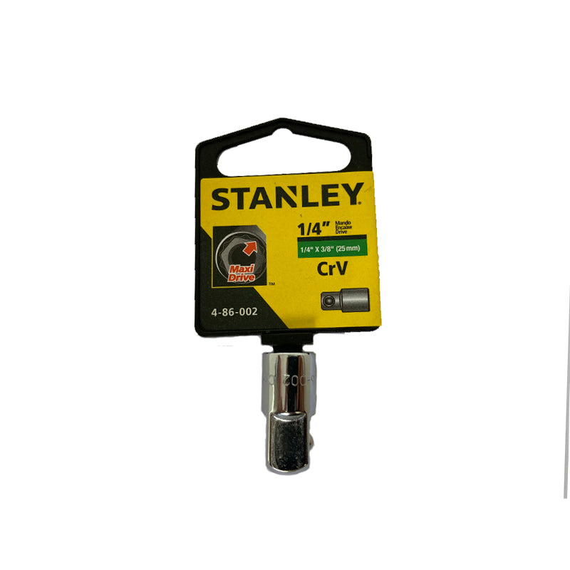 ADAPTADOR DE COPAS RAIZ 1/4" CON SALIDA DE 3/8", 25 MM LARGO, 4-86-002, STANLEY