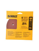 KIT DE 5 LIJAS DE 6", GRANO 150, TIPO VELCRO, DW4334  X, DEWALT