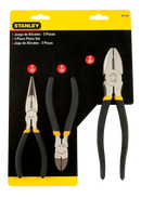 Juego de alicates, 3 piezas, 90-162la, Stanley