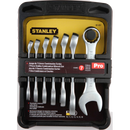 Juego de 7 llaves cola corona, milimétricas, Stanley, 90-651