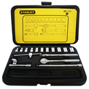 Juego de copas, raíz 1/4 plgs, 18 piezas, Stanley, 86-117